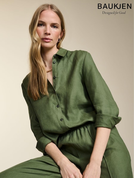 Baukjen Green Della Hemp Shirt (E07432) | €66