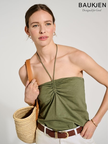 Baukjen Green Edna Organic 100% Cotton Top (E07457) | 204 LEI