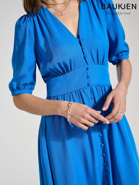 Baukjen Blue Tia Dress with Tencel™ (E07461) | 706 LEI