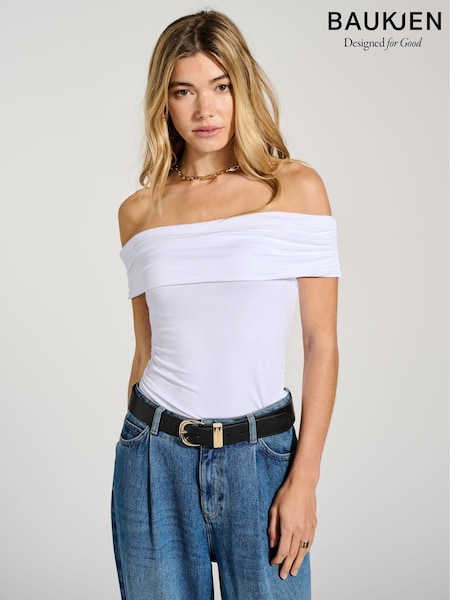 Baukjen Winifred White Top with Lenzing™ Ecovero™ (E07466) | €56