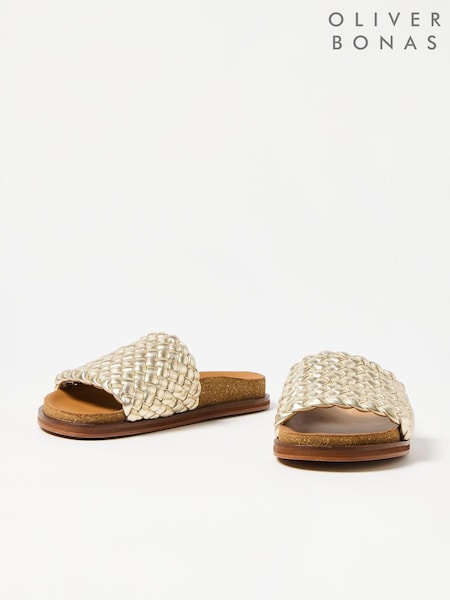 Oliver Bonas Woven Leather Mule Sandals (E07676) | 26 €