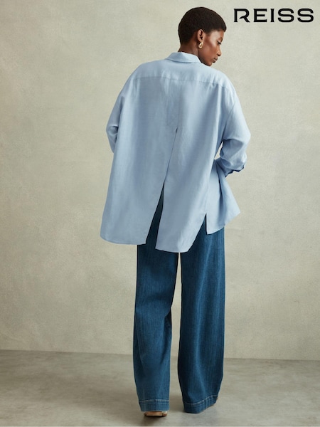 Reiss Beatrix Oversized Shirt With Linen (E08146) | €217