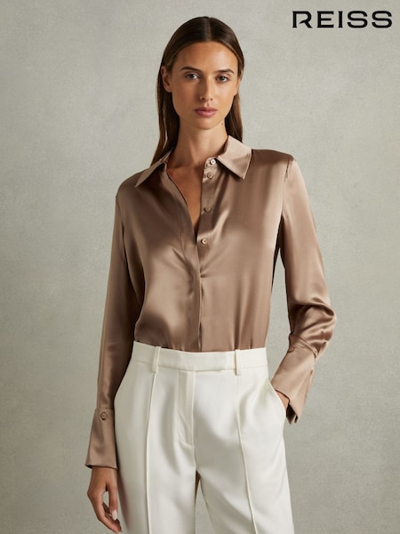 Reiss Mink Hailey Silk Shirt (E08151) | €287