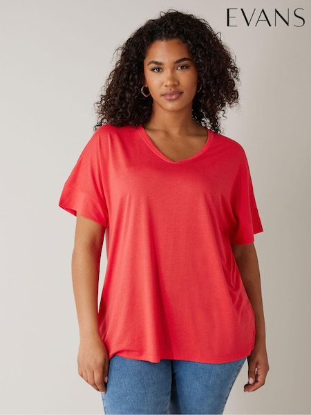 Evans Green V-Neck Modal T-Shirt (E08189) | €17
