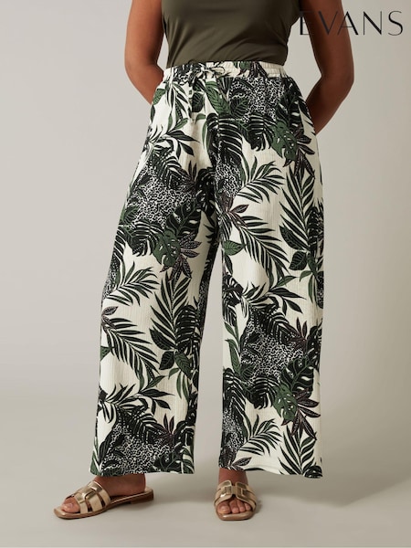 Evans Jersey Crepe Black Trousers (E08200) | 167 LEI