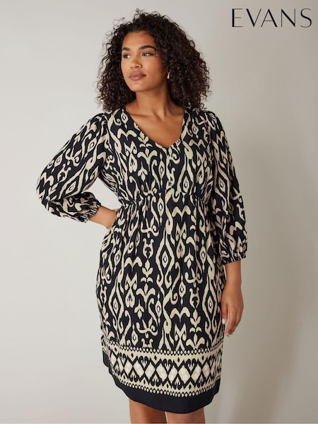 Evans & Floral Midi Dress (E08203) | €32