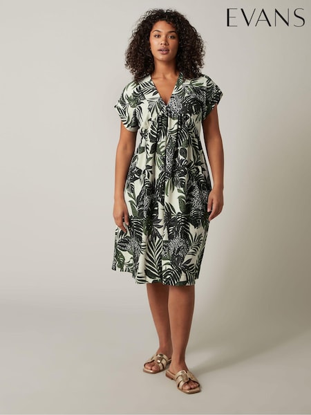 Evans Jersey Crepe Black Dress (E08207) | 168 LEI