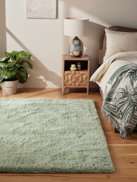 Sage Green Super Softy Rug (E08238) | €46 - €258