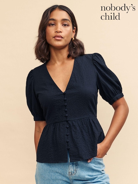 Nobody's Child Black Ria Blouse (E08276) | €27