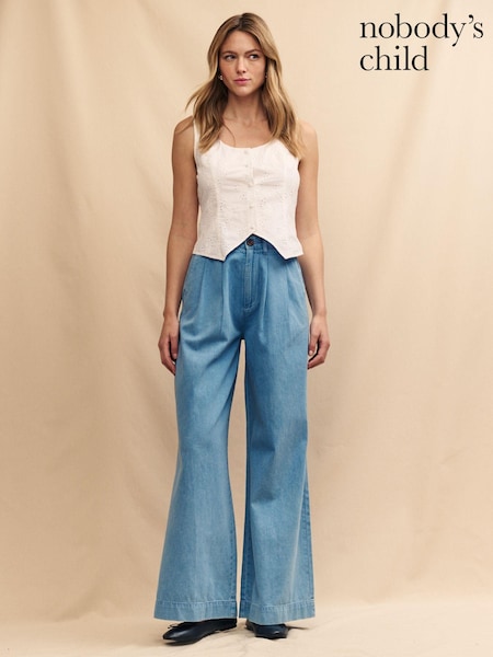 Nobody's Child Blue Ava Trousers (E08302) | €37