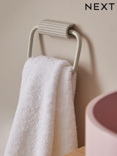 Natural Rib Towel Rail Ring (E08315) | €17