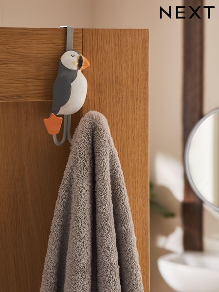 Grey Puffin Over Door Hook (E08337) | €11