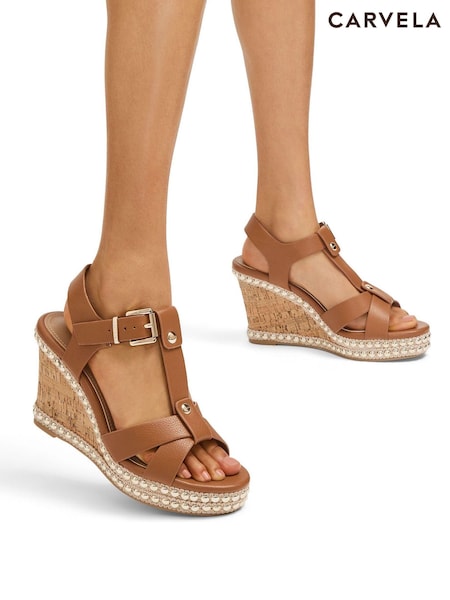 Carvela Super Stud Wedge Sandals (E08540) | 245 QAR