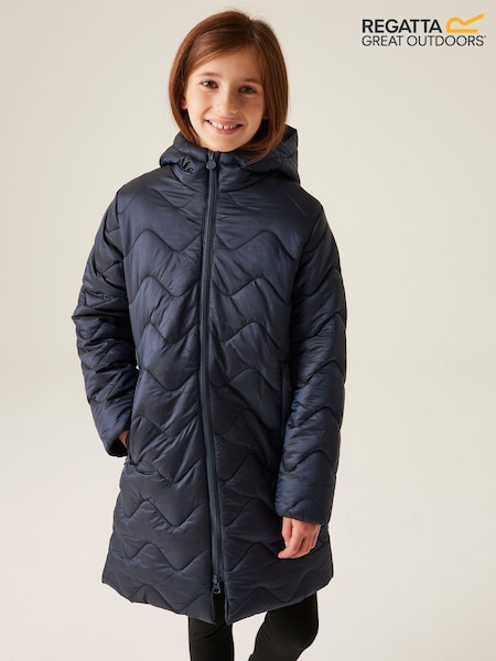 Regatta Blue Shower Resistant Junior Cambrie Jacket (E08632) | AED122