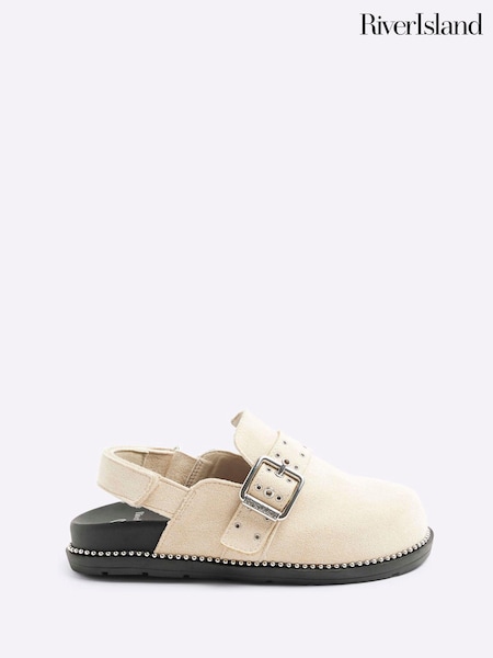 River Island Girls Suedette Buckle Clogs (E08718) | 78 LEI