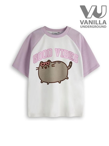 Vanilla Underground Girls Pusheen 100% Cotton T-Shirt (E08765) | ‏69 ر.ق.