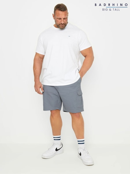 BadRhino Big & Tall Blue Elastic Waist Stretch Cargo Shorts (E08910) | €46