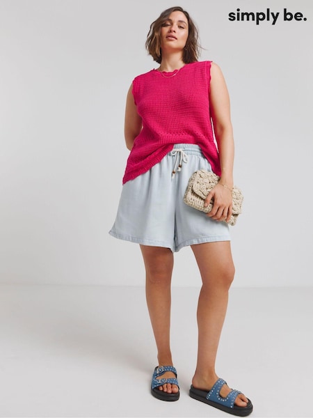 Simply Be Knitted Crochet 100% Cotton Vest (E08930) | €28