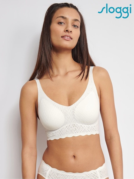 Sloggi ZERO Feel Bliss White Bralette (E09032) | ₪211