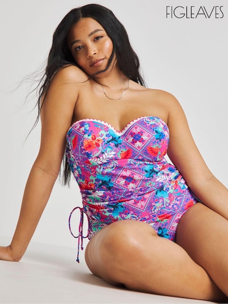 Figleaves Frida Bandeau Tankini White Top (E09110) | €28