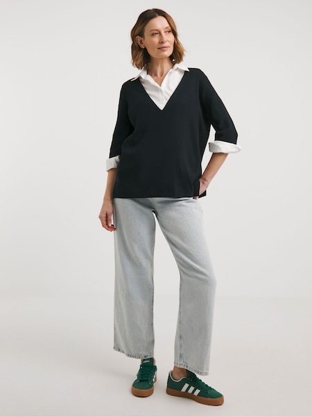 JD Williams Black Boxy Jumper (E09241) | €17
