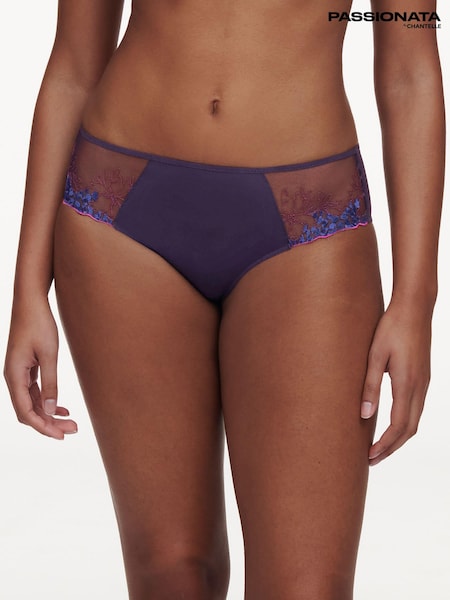 Chantelle Blue Spice Embroidered Shorty Briefs (E09268) | 125 LEI