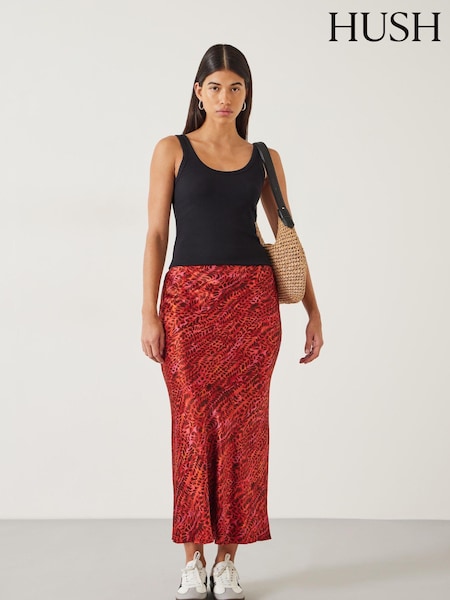 Hush Red Simone Slinky Skirt (E09375) | €43