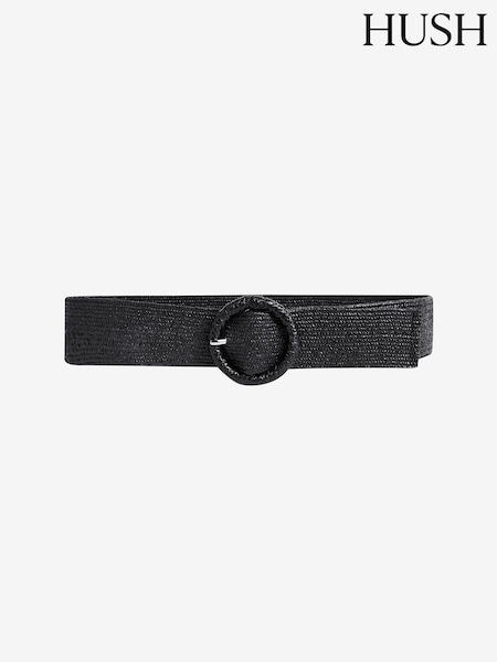 Negru - Hush Wrenley Woven Belt (E09385) | 188 LEI