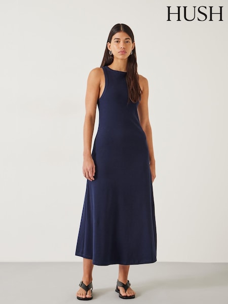 Albastru - Hush Rosita Jersey Rochie lungă (E09394) | 313 LEI