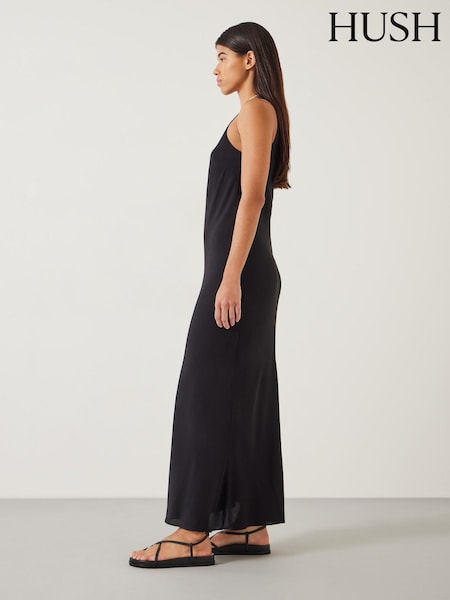 Hush Black Imani Maxi Dress (E09396) | €63