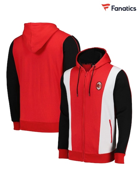 Fanatics Red Ac Milan 1998 Archive Full Zip Hoodie (E09445) | kr735