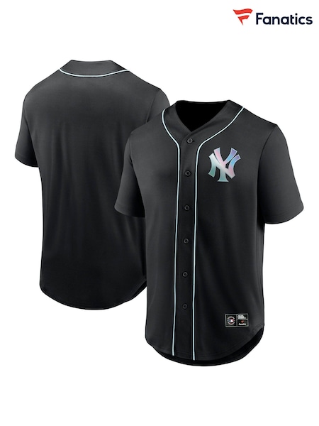 Fanatics New York Yankees Iridescent Foundation Black Football Shirt (E09479) | R$ 590