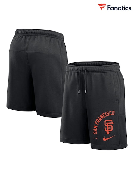 Fanatics San Francisco Giants Arched Kicker Fleece Black Shorts (E09512) | R$ 545
