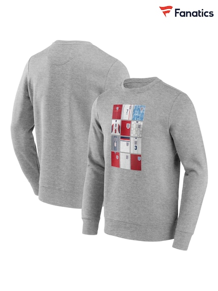 Fanatics Grey England History of Kits Sweatshirt (E09518) | AED116