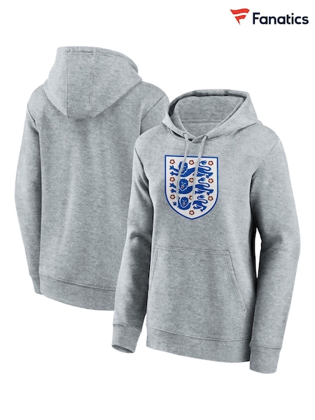 Fanatics Womens Large Grey England Essentials Crest Hoodie (E09530) | €33