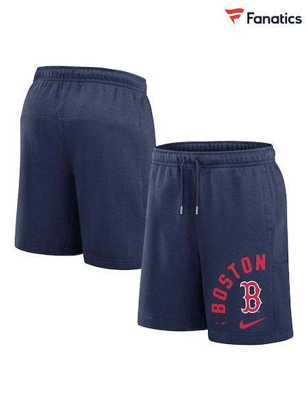 Fanatics Boston Red Sox Arched Kicker Fleece Blue Shorts (E09636) | ₪277