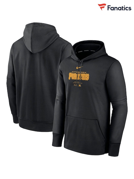 Fanatics Pittsburgh Pirates Authentic Therma Fleece Black Hoodie (E09753) | ₪352
