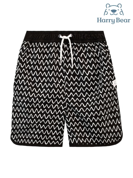 Harry Bear Black Zig Zag Swim Shorts (E10097) | €20