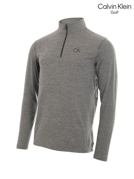 Calvin Klein Golf Newport Quarter Zip Black Base Layer (E10329) | ₪166