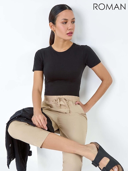 Roman 100% Cotton Cropped Cargo Trousers (E10517) | 45 €