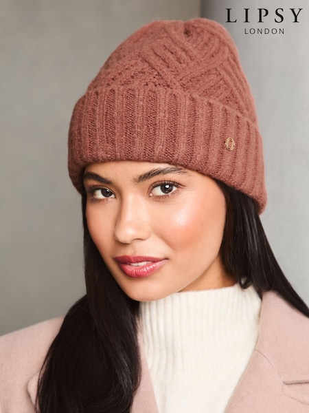 Lipsy Cosy Beanie Hat With Wool (E10606) | € 6