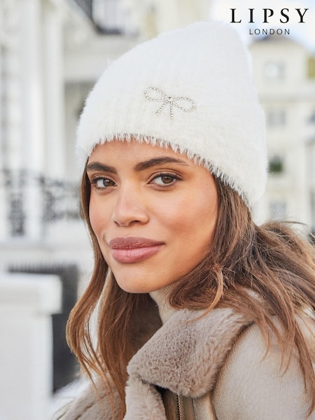 Lipsy Cosy Bow Trim Beanie (E10611) | €11