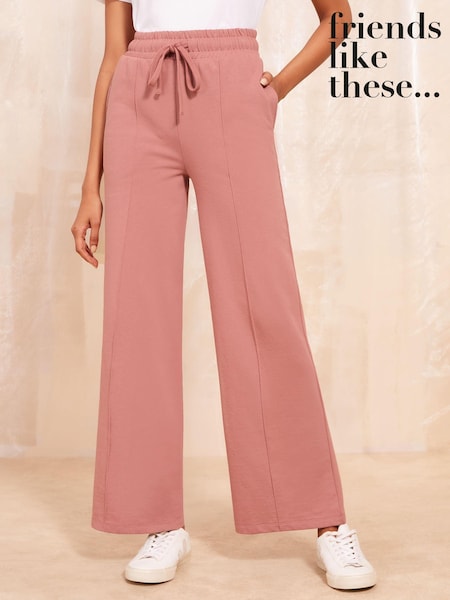 Friends Like These Jersey Wide Leg Co Ord Trousers (E10621) | 129 LEI