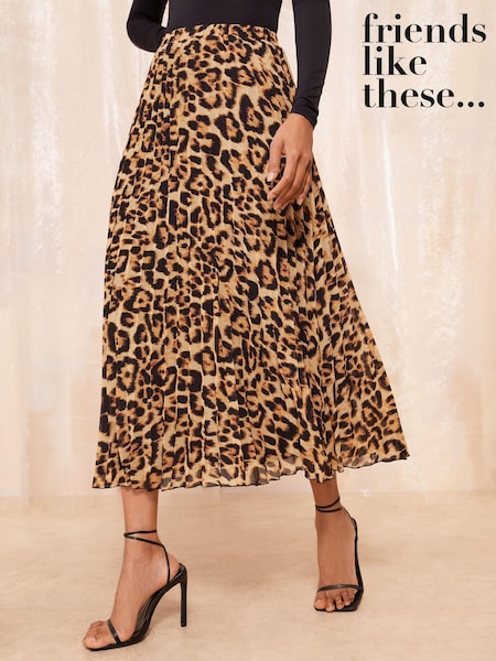 Friends Like These Chiffon Pleated Maxi Skirt (E10637) | 158 LEI