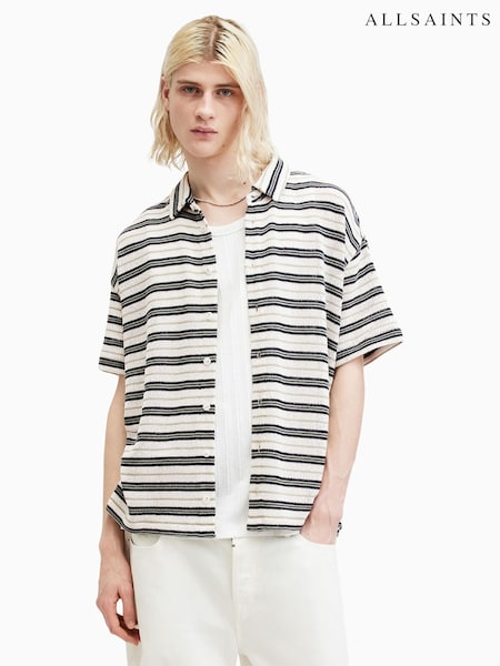 AllSaints White Jackson Shortsleeve Shirt (E10959) | €122