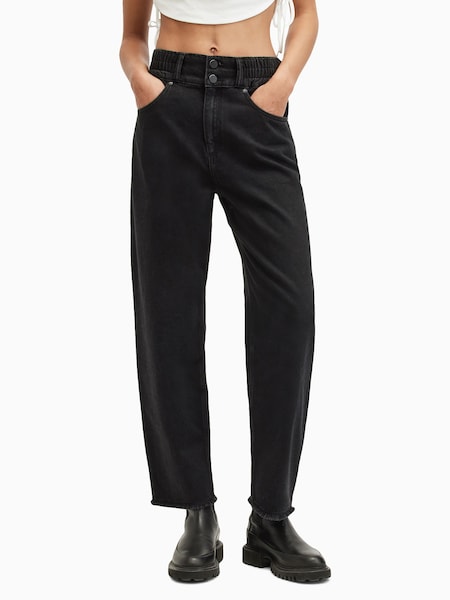 Negru - Blugi Allsaints Hailey Fray (E10976) | 539 LEI