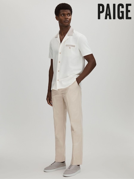 Paige Cotton-Lyocell Straight Leg Trousers (E11035) | €351
