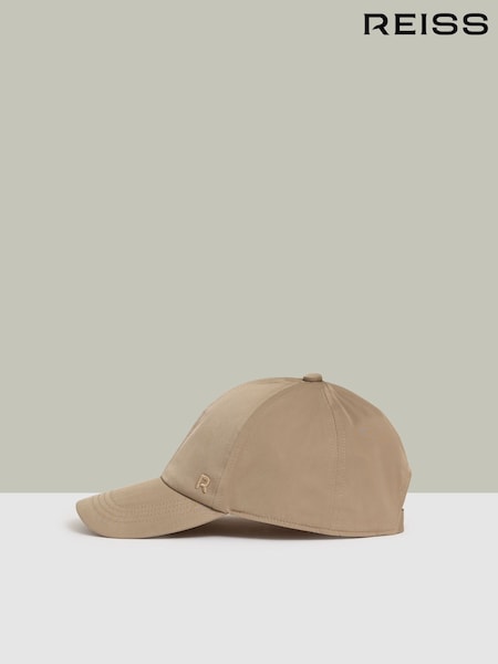 Taupe - Reiss Nicole Adjustable Embroidered Logo Baseball Cap (E11073) | €76