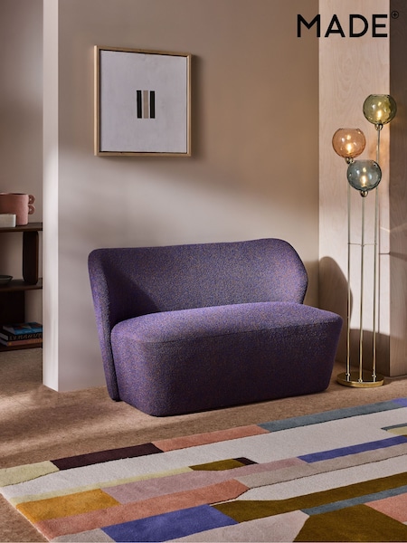 MADE.COM Cobalt Blue Pax Boucle Topeka Small 2 Seater Sofa (E11086) | €568