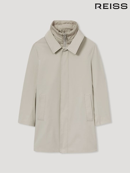 Reiss Stone Logan 13-14 yrs Gabardine Coat with Removable Gilet (E11109) | €164
